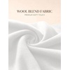 image:imageANRABESS Long Sleeve Shirts for Women Wool Blend Slim Fit TopsCream White