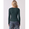 image:imageANRABESS Long Sleeve Shirts for Women Wool Blend Slim Fit TopsDeep Blue
