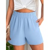image:imageANRABESS Shorts for Women Summer Casual with PocketsBright Blue