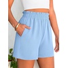 image:imageANRABESS Shorts for Women Summer Casual with PocketsBright Blue
