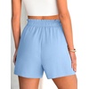 image:imageANRABESS Shorts for Women Summer Casual with PocketsBright Blue