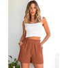 image:imageANRABESS Shorts for Women Summer Casual with PocketsCaramel