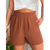 image:imageANRABESS Shorts for Women Summer Casual with PocketsCaramel