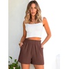 image:imageANRABESS Shorts for Women Summer Casual with PocketsCoffee