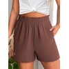 image:imageANRABESS Shorts for Women Summer Casual with PocketsCoffee