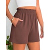 image:imageANRABESS Shorts for Women Summer Casual with PocketsCoffee