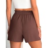 image:imageANRABESS Shorts for Women Summer Casual with PocketsCoffee