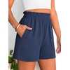 image:imageANRABESS Shorts for Women Summer Casual with PocketsDeep Blue