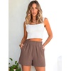 image:imageANRABESS Shorts for Women Summer Casual with PocketsDeep Brown