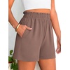 image:imageANRABESS Shorts for Women Summer Casual with PocketsDeep Brown