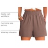 image:imageANRABESS Shorts for Women Summer Casual with PocketsDeep Brown