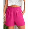 image:imageANRABESS Shorts for Women Summer Casual with PocketsHot Pink
