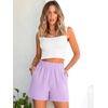 image:imageANRABESS Shorts for Women Summer Casual with PocketsLight Purple