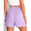 image:imageANRABESS Shorts for Women Summer Casual with PocketsLight Purple