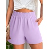 image:imageANRABESS Shorts for Women Summer Casual with PocketsLight Purple