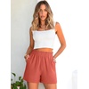 image:imageANRABESS Shorts for Women Summer Casual with PocketsOrange Red