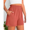 image:imageANRABESS Shorts for Women Summer Casual with PocketsOrange Red