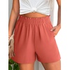 image:imageANRABESS Shorts for Women Summer Casual with PocketsOrange Red