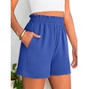 image:imageANRABESS Shorts for Women Summer Casual with PocketsRoyal Blue