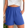 image:imageANRABESS Shorts for Women Summer Casual with PocketsRoyal Blue