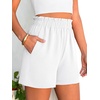 image:imageANRABESS Shorts for Women Summer Casual with PocketsWhite