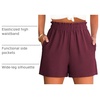 image:imageANRABESS Shorts for Women Summer Casual with PocketsWine Red