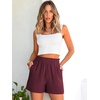 image:imageANRABESS Shorts for Women Summer Casual with PocketsWine Red