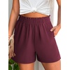 image:imageANRABESS Shorts for Women Summer Casual with PocketsWine Red
