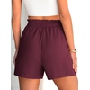 image:imageANRABESS Shorts for Women Summer Casual with PocketsWine Red