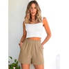 image:imageANRABESS Shorts for Women Summer Casual with PocketsYellow Khaki