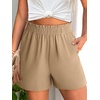 image:imageANRABESS Shorts for Women Summer Casual with PocketsYellow Khaki