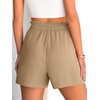 image:imageANRABESS Shorts for Women Summer Casual with PocketsYellow Khaki