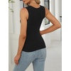 image:imageANRABESS Tank Tops for Womens Square Neck Ribbed Summer Sleeveless ShirtsBlack