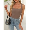 image:imageANRABESS Tank Tops for Womens Square Neck Ribbed Summer Sleeveless ShirtsBrown