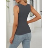 image:imageANRABESS Tank Tops for Womens Square Neck Ribbed Summer Sleeveless ShirtsDark Grey