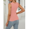image:imageANRABESS Tank Tops for Womens Square Neck Ribbed Summer Sleeveless ShirtsPeach Pink