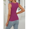 image:imageANRABESS Tank Tops for Womens Square Neck Ribbed Summer Sleeveless ShirtsPurple Red