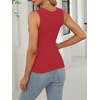image:imageANRABESS Tank Tops for Womens Square Neck Ribbed Summer Sleeveless ShirtsRed