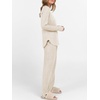 image:imageANRABESS Women 2 Piece Lounge Pajama Matching Sets Ribbed Knit Fall OutfitsLight Khaki