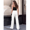 image:imageANRABESS Women Mid Rise Wide Leg Stretchy Jeans Fall Denim PantsWhite