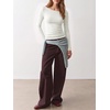 image:imageANRABESS Womens Boat Neck Long Sleeve Shirts Wool Blend Knit Top Fall LayerWhite