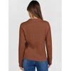 image:imageANRABESS Womens Cable Knit Sweaters Long Sleeve Polo Fall OutfitsBrown