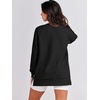 image:imageANRABESS Womens Fall Oversized Crewneck Tunic SweatshirtBlack