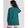 image:imageANRABESS Womens Fall Oversized Crewneck Tunic SweatshirtDusty Blue