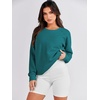 image:imageANRABESS Womens Fall Oversized Crewneck Tunic SweatshirtDusty Blue