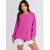 image:imageANRABESS Womens Fall Oversized Crewneck Tunic SweatshirtHot Pink