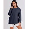 image:imageANRABESS Womens Fall Oversized Crewneck Tunic SweatshirtNavy Blue