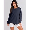 image:imageANRABESS Womens Fall Oversized Crewneck Tunic SweatshirtNavy Blue