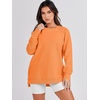 image:imageANRABESS Womens Fall Oversized Crewneck Tunic SweatshirtOrange