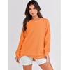 image:imageANRABESS Womens Fall Oversized Crewneck Tunic SweatshirtOrange